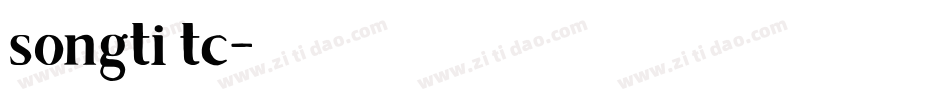 songti tc字体转换